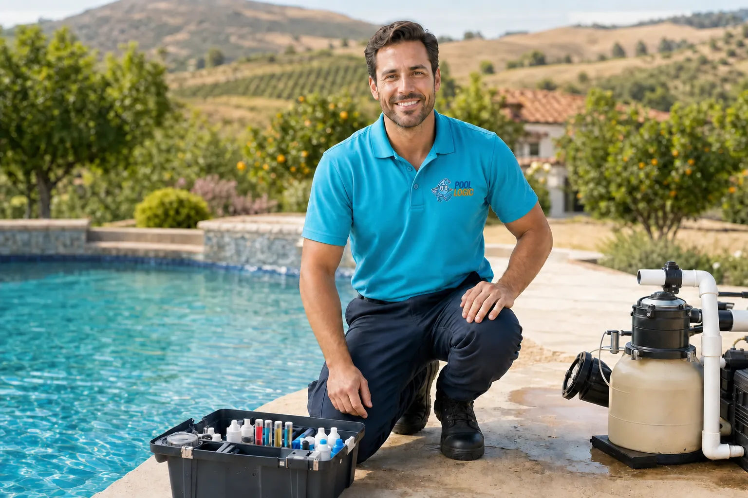 Pool service in Escondido, CA by PoolLogic