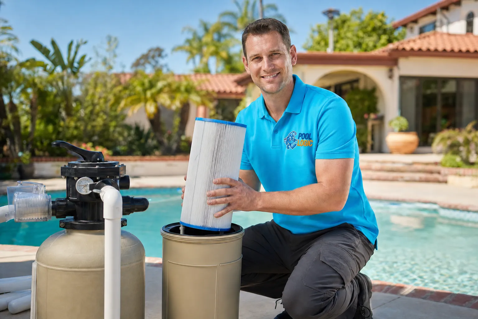 Pool Filter Cleaning in Oceanside, CA by PoolLogic