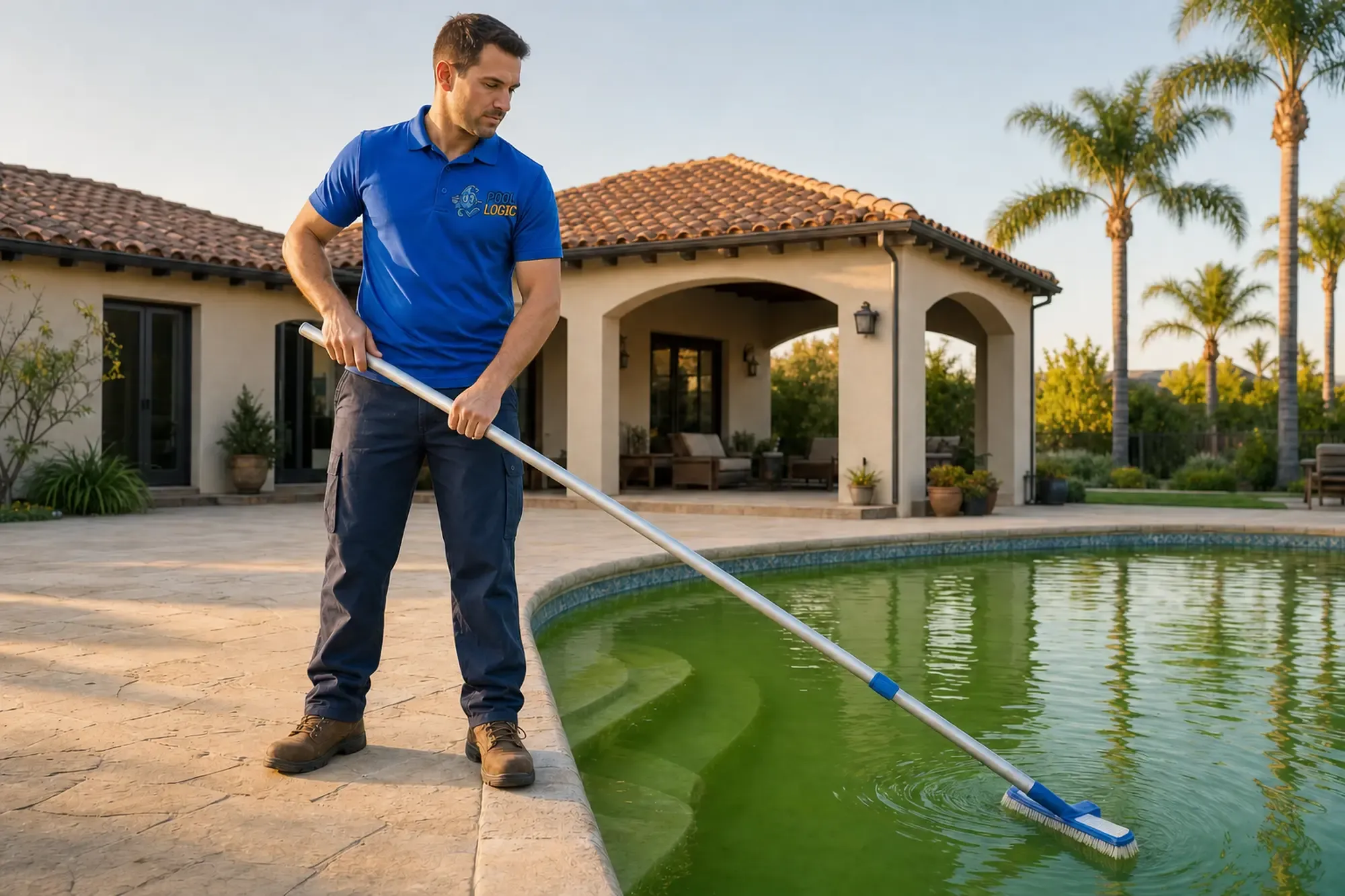 Pool Algae Removal from PoolLogic in San Diego County